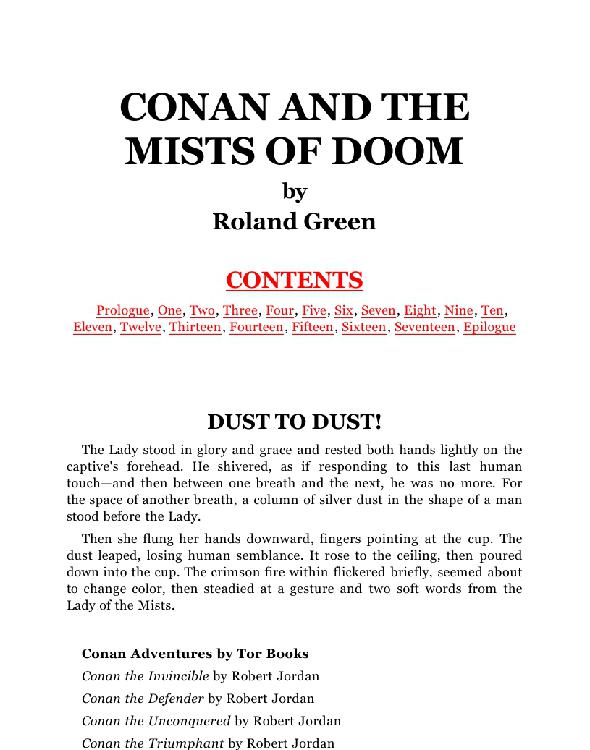 Conan and the Mists of Doom