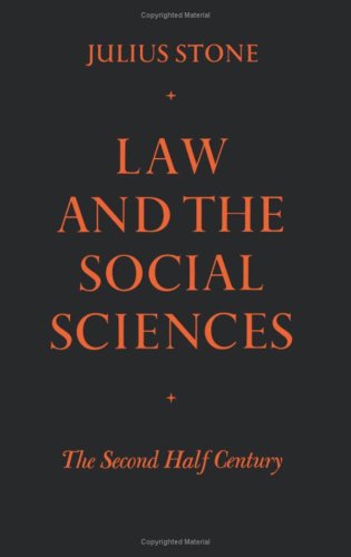 Law And The Social Sciences In The Second Half Century