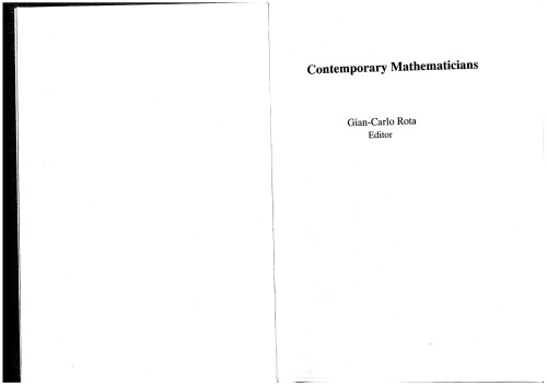 Gian-Carlo Rota on Combinatorics