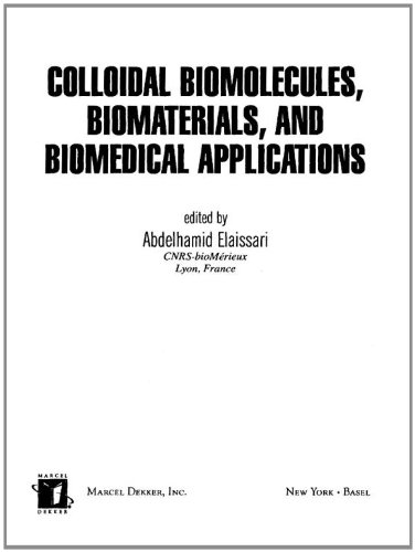 Colloidal Biomolecules, Biomaterials, and Biomedical Applications