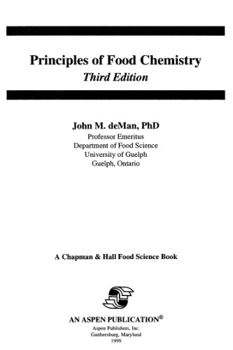 Principles of Food Chemistry