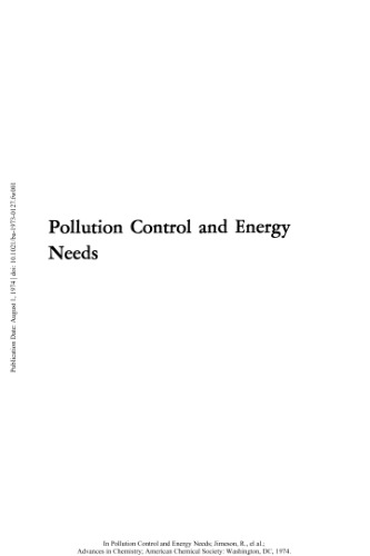 Pollution Control and Energy Needs