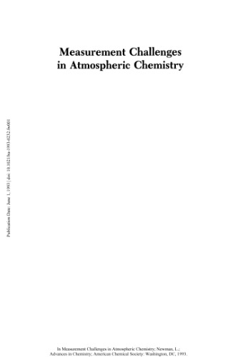 Measurement Challenges in Atmospheric Chemistry