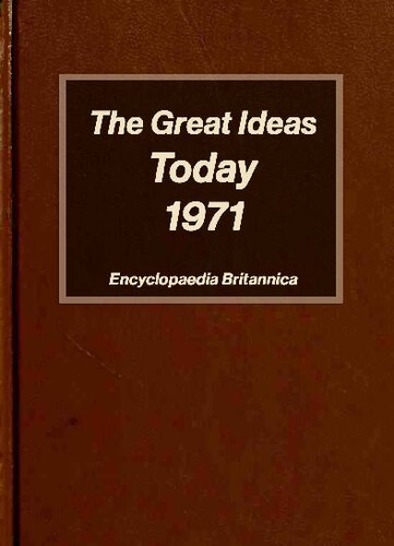 The Great Ideas Today 1971