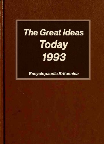 The Great Ideas Today, 1993 (Great Books)