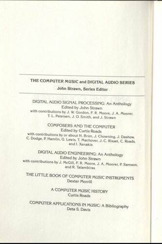 Composers and the Computer