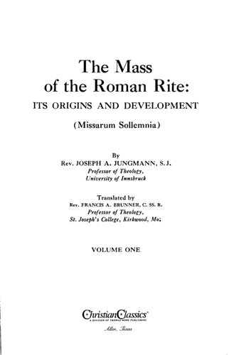 The Mass Of The Roman Rite