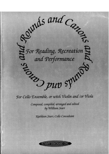 Rounds and Canons for Reading, Recreation and Performance