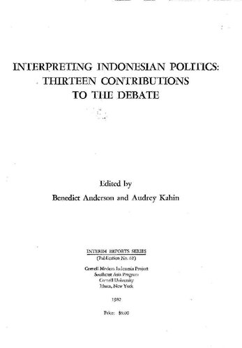 Interpreting Indonesian Politics