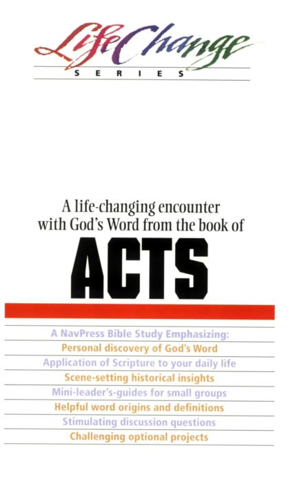 A Navpress Bible Study on the Books of Acts