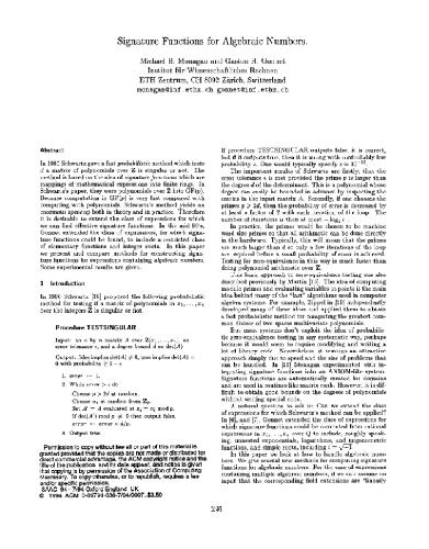 ISSAC '94 : proceedings of the 1994 International Symposium on Symbolic and Algebraic Computation : July 20-22, 1994, Oxford, England, United Kingdom.