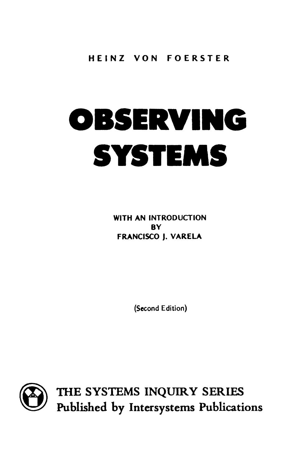Observing Systems