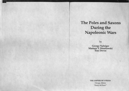 Poles and Saxons of the Napoleonic Wars