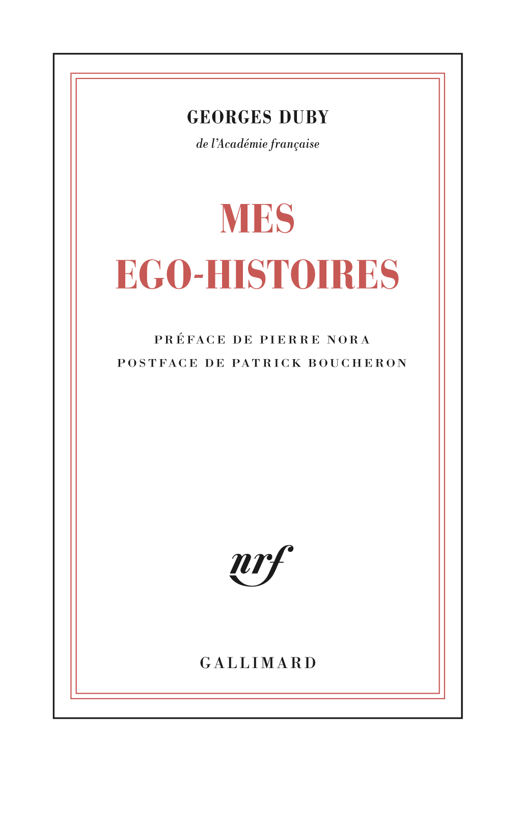 Mes ego-histoires