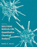 Quantitative chemical analysis solution manual
