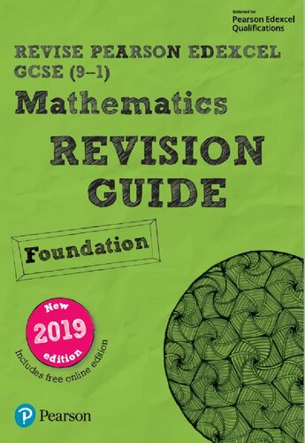 REVISE Edexcel GCSE (9-1) Mathematics Foundation Revision Guide (with online edition)