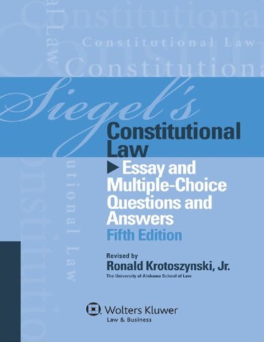 Siegel's Constitutional Law