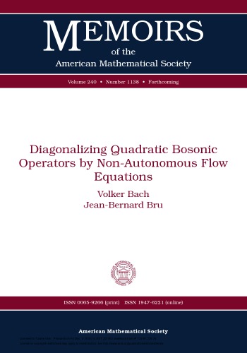 Diagonalizing Quadratic Bosonic Operators by Non-Autonomous Flow Equations