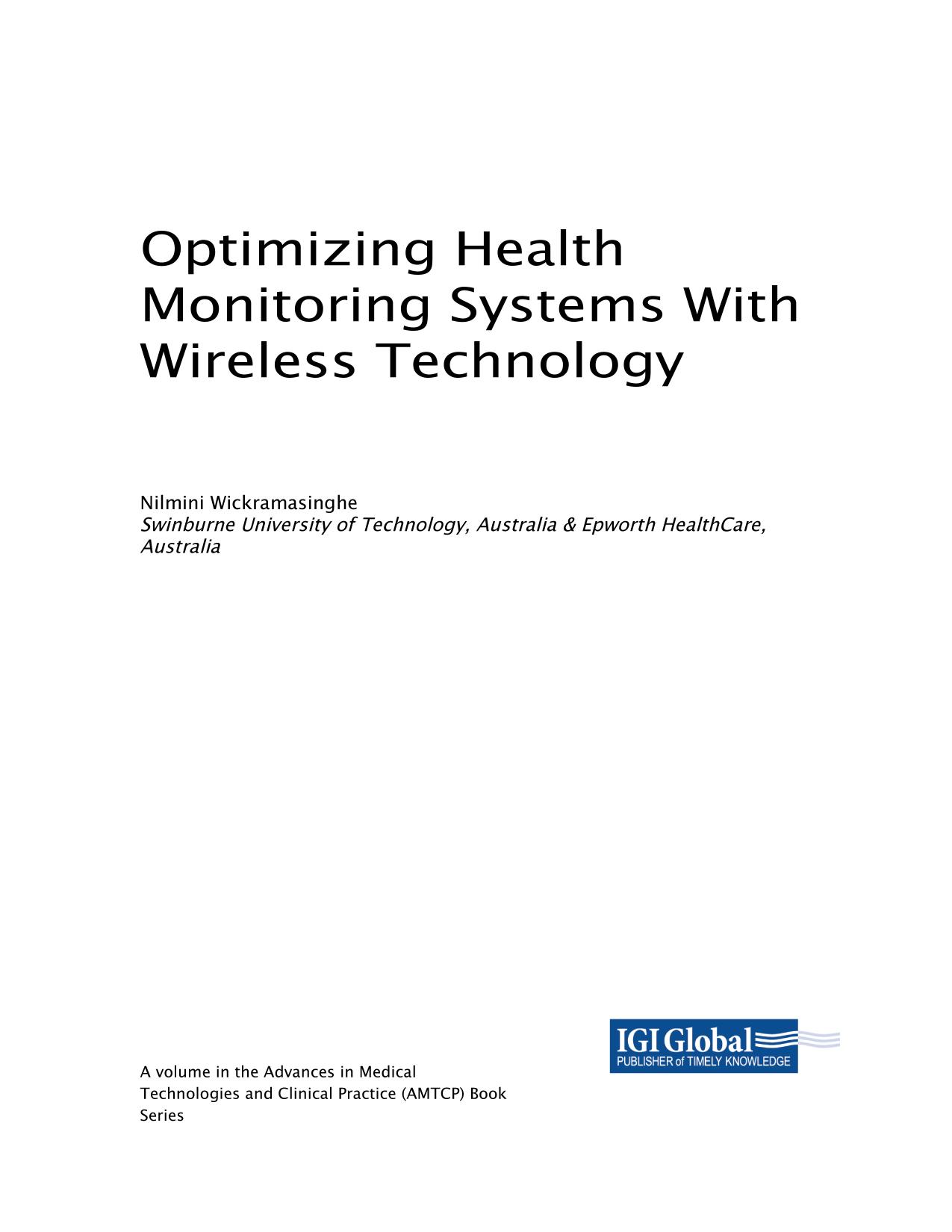 Optimizing Health Monitoring Systems With Wireless Technology