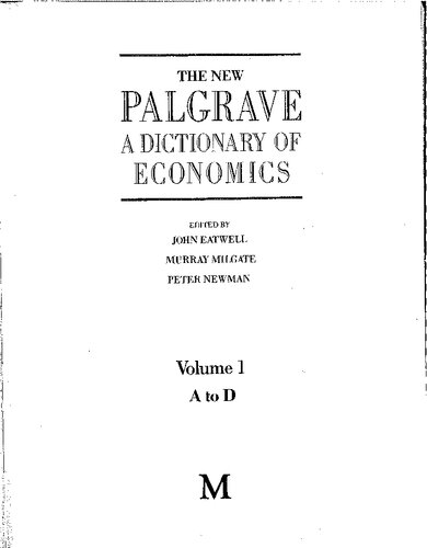 The New Palgrave