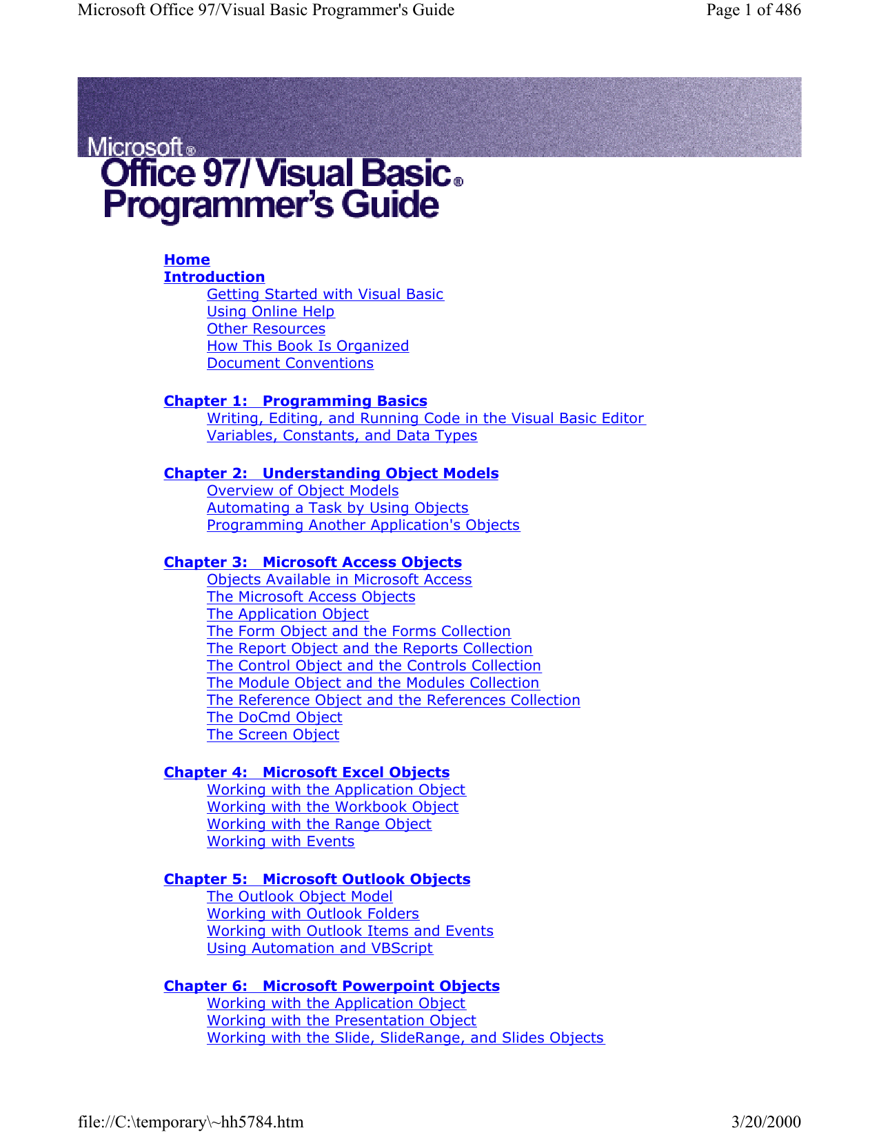 Microsoft Excel 97/Visual Basic Step by Step