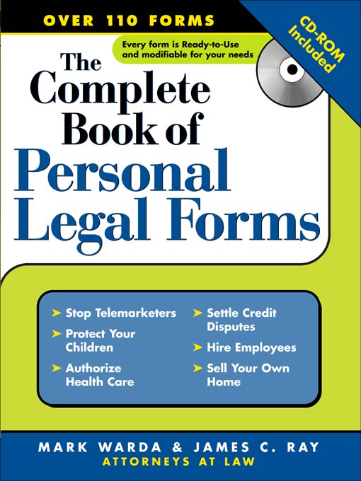 The Complete Book of Personal Legal Forms