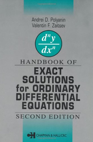 Handbook Of Exact Solutions For Ordinary Differential Equations, Second Edition