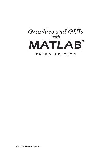 Graphics and GUIs with MATLAB