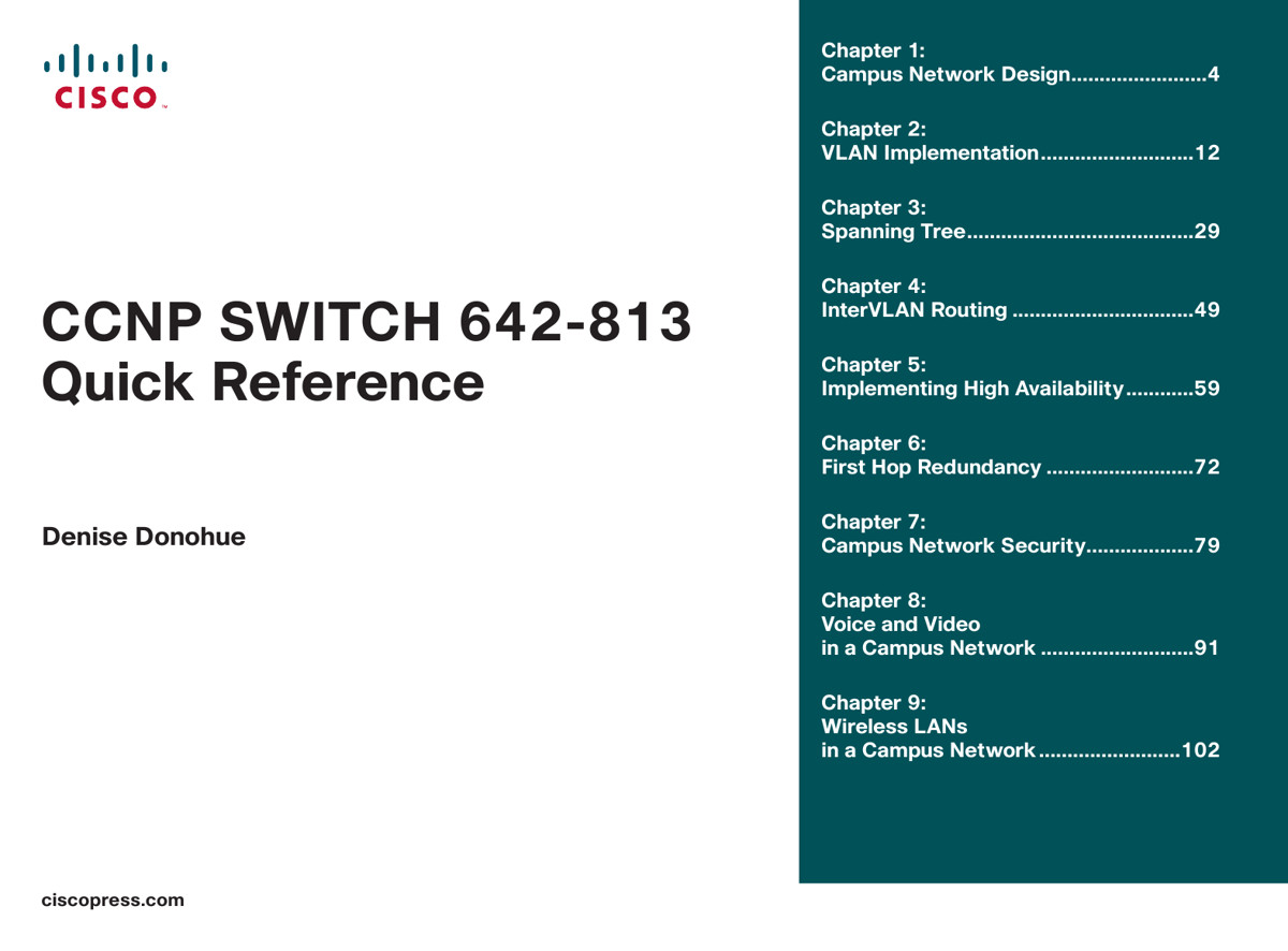 CCNP Switch 642-813 Quick Reference