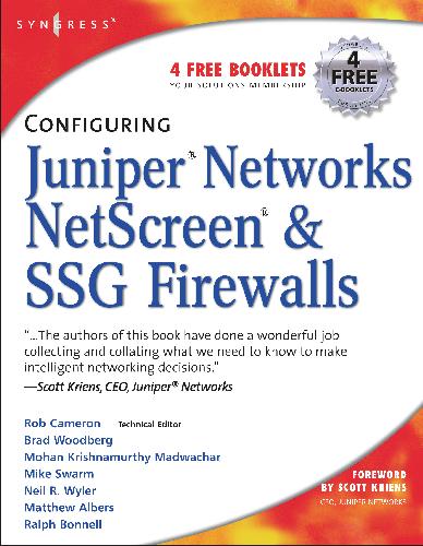 Configuring Juniper Networks Netscreen and Ssg Firewalls