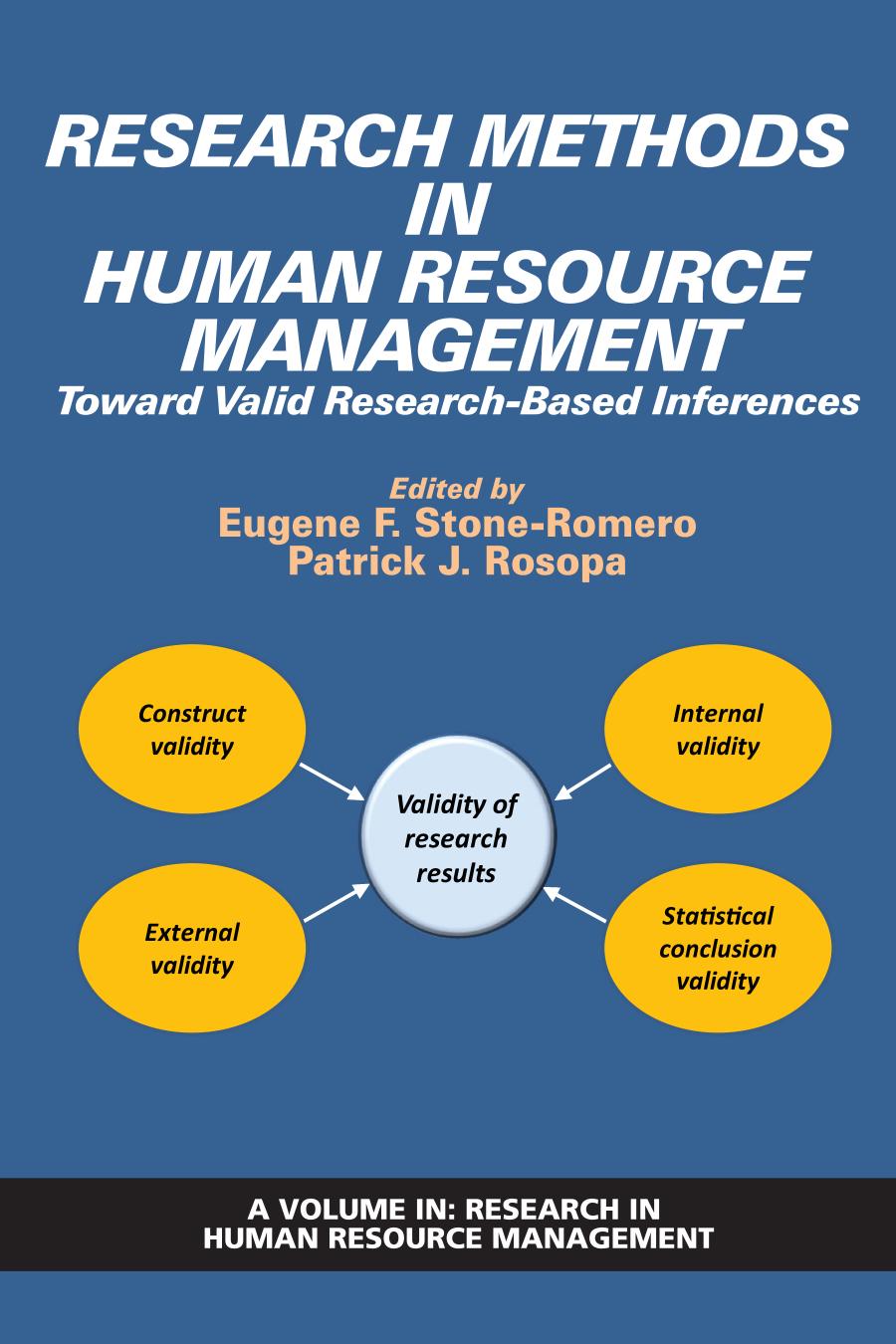 Research methods in human research management : toward valid research-based inferences