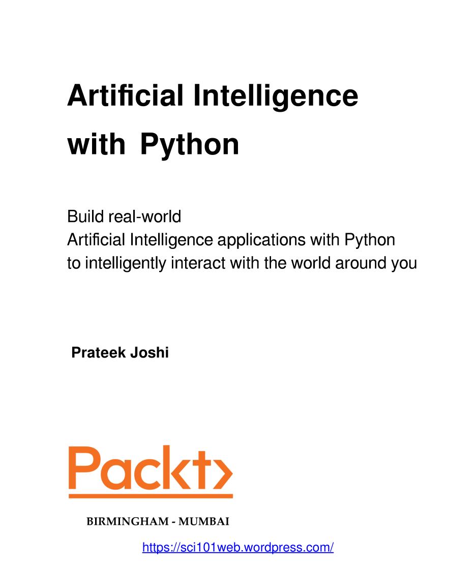 Artificial Intelligence with Python