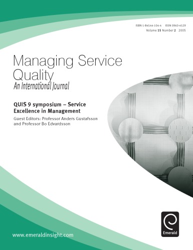 QUIS 9 symposium : service excellence in management