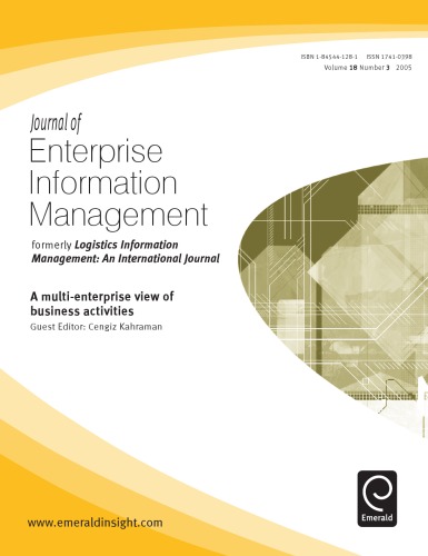 Journal of enterprise information management Vol. 18, No. 3, A multi-enterprise view of business activities