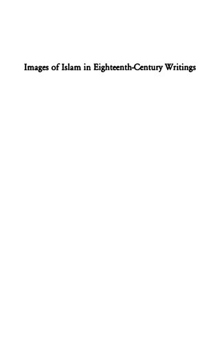 Images of Islam in Eighteenth-Century Writings