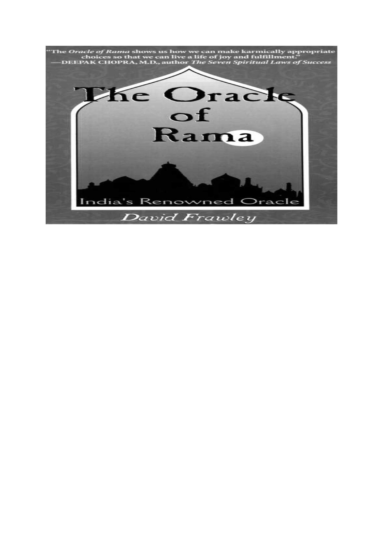 The Oracle of Rama