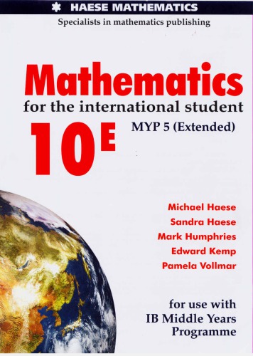 MATHEMATICS FOR THE INTERNATIONAL STUDENT 10E (MYP5 EXTENDED)