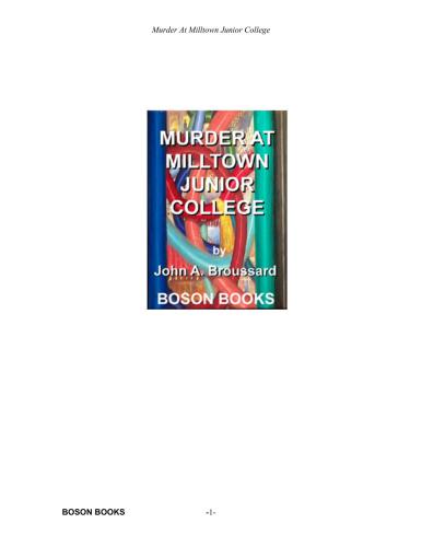 Murder at Milltown Junior College