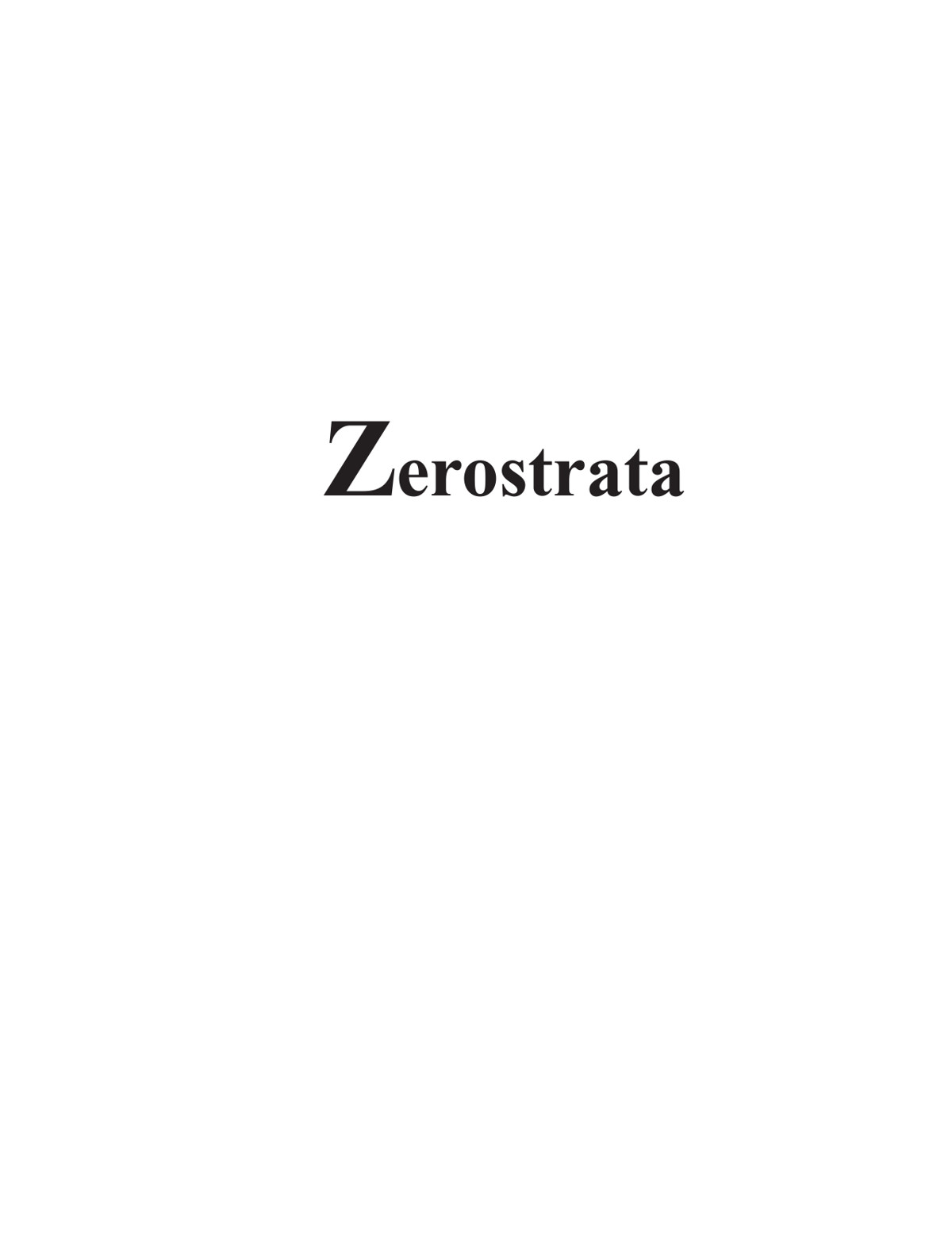 Zerostrata