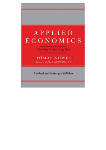 Applied Economics: Thinking beyond stage one