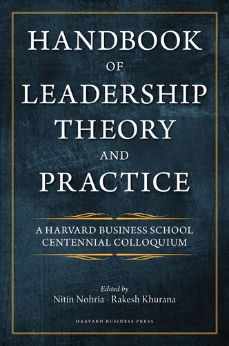 Handbook of Leadership Theory and Practice