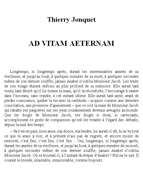 Ad Vitam Aeternam