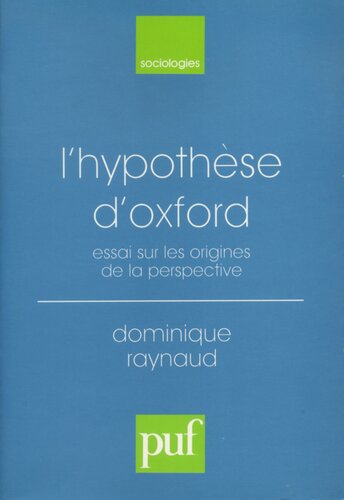 L'Hypothese D'Oxford