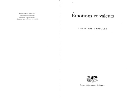 Emotions et valeurs