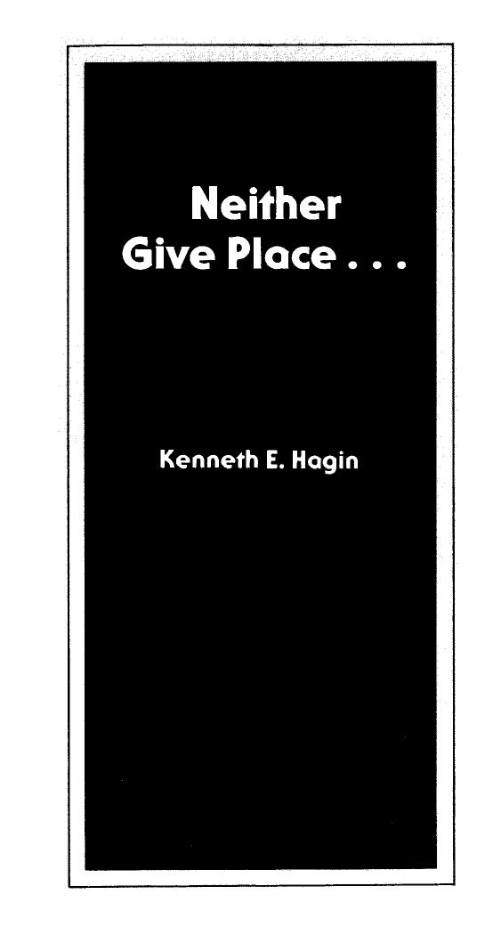 Neither Give Place (Booklet)