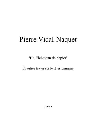 Les Juifs, la mémoire et le présent / 3, Réflexions sur le génocide.