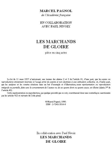 César - Les marchands de Gloire