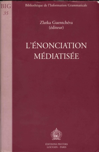 L'énonciation médiatisée