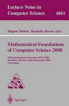 Mathematical Foundations of Computer Science 2000.