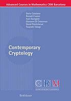 Contemporary Cryptology